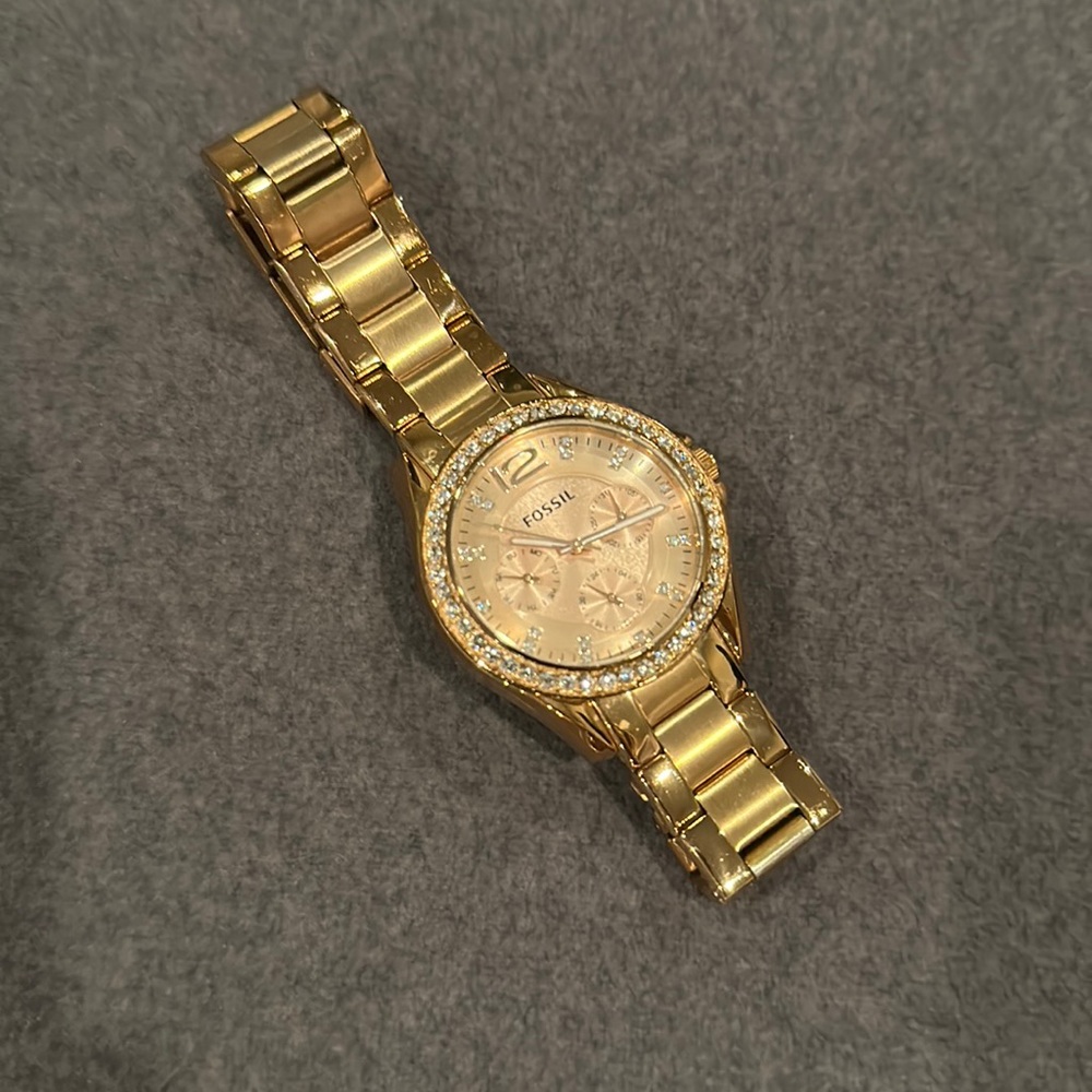 Rose Gold Fossil Watch